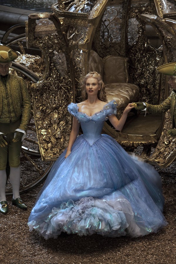 Lily James is Cinderella in Disney's live-action CINDERELLA, directed by Kenneth Branagh.