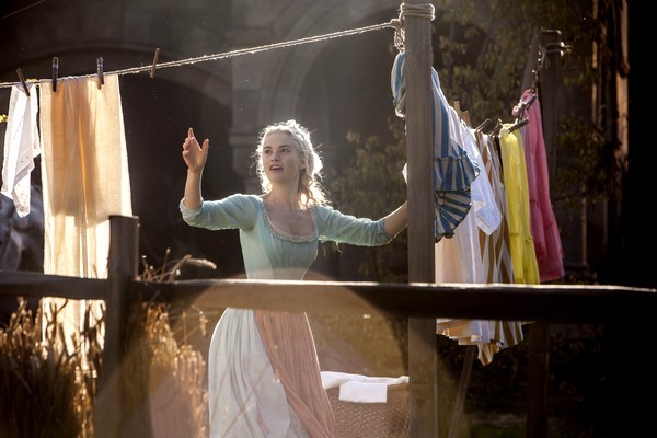 Lily James is Cinderella in Disney's live-action feature inspired by the classic fairy tale, CINDERELLA, which brings to life the timeless images in Disney's 1950 animated masterpiece as fully-realized characters in a visually-dazzlling spectacle for a whole new generation.