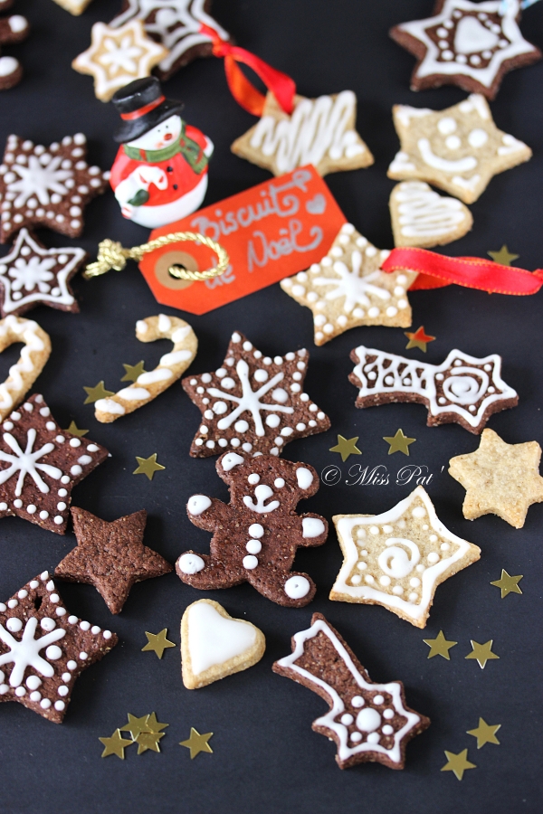 Biscuits de Noël cacao et vanille untibebe