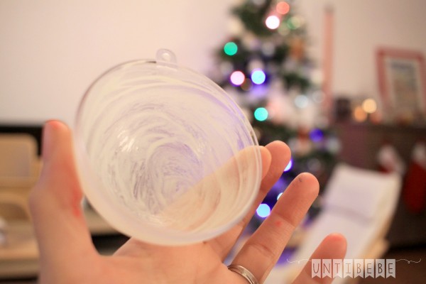 boule givrée noel diy