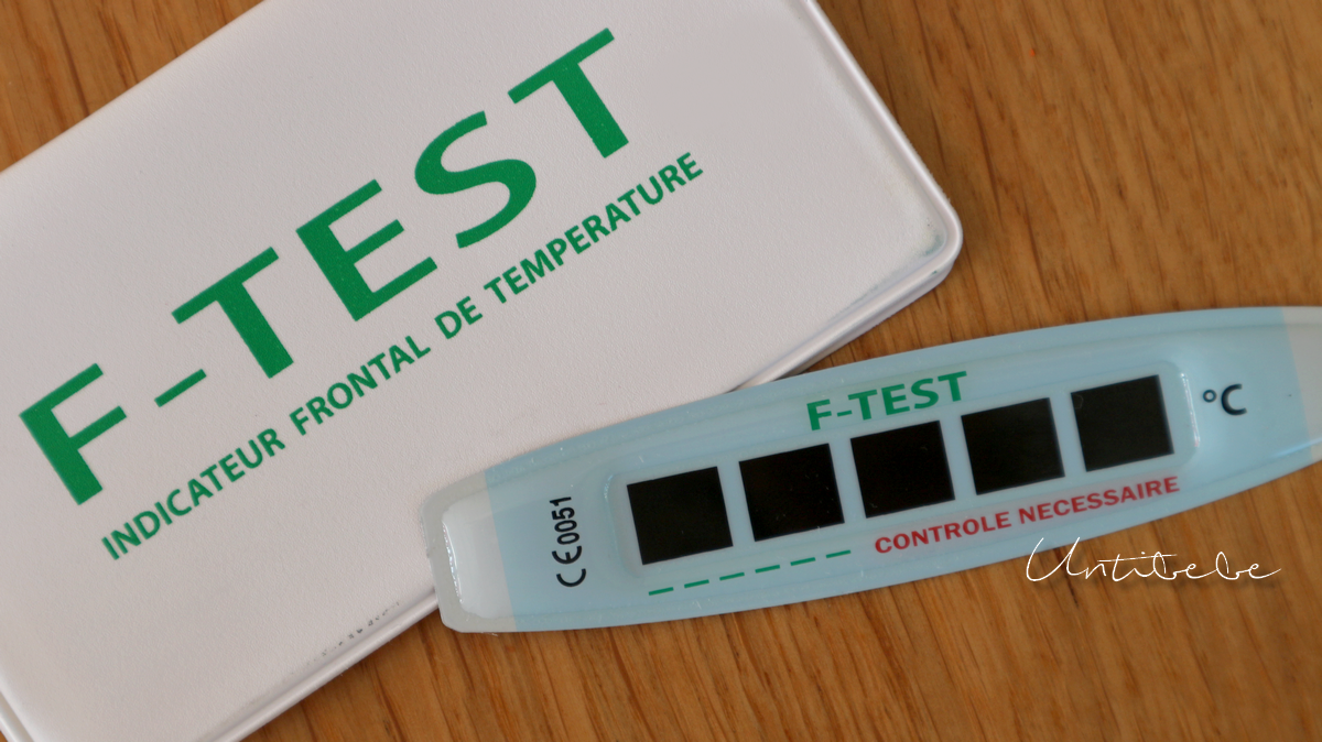f test indicateur frontal de temperature