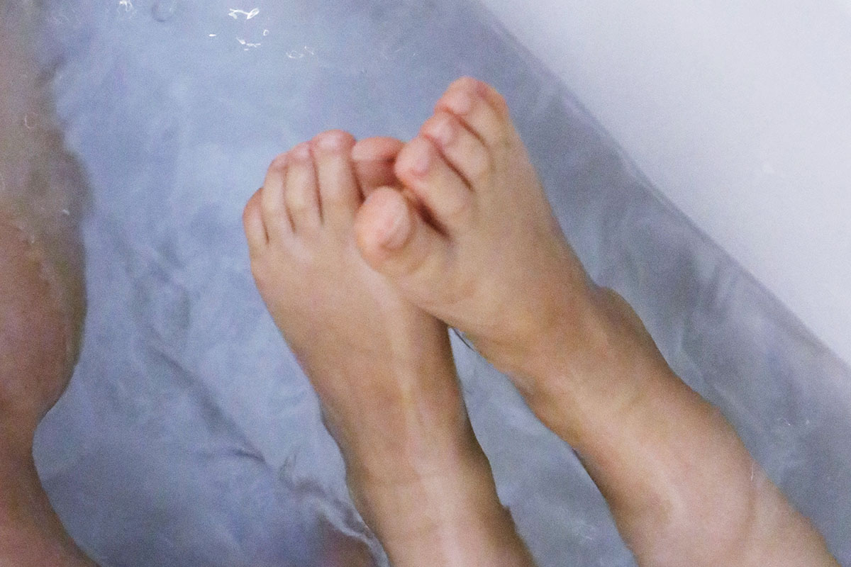 pieds enfant bain bio