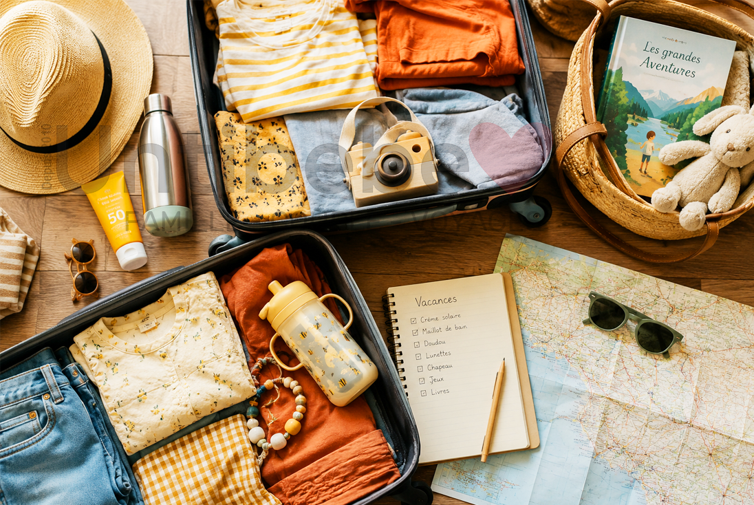 Organisation des valises pour partir en vacances